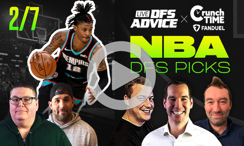GrindersLive / Crunch Time - 2/7/23 NBA DFS Picks & Strategy