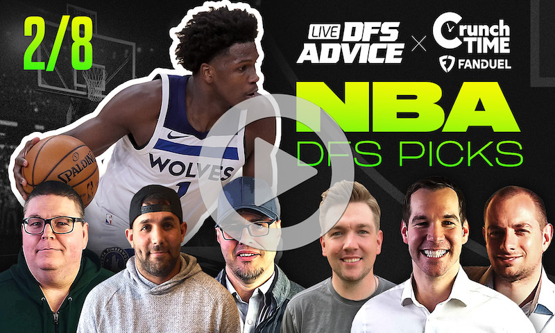 NBA DFS GrindersLive & Crunch Time Show Block - 2/8/24