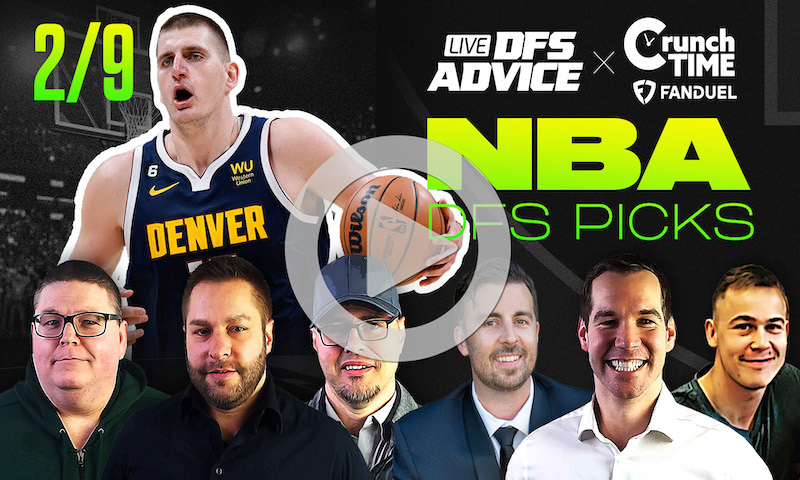NBA DFS GrindersLive & Crunch Time Show Block - 2/9/24