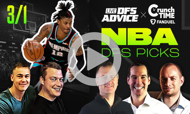 GrindersLive / Crunch Time - 3/1/23 NBA DFS Picks & Strategy