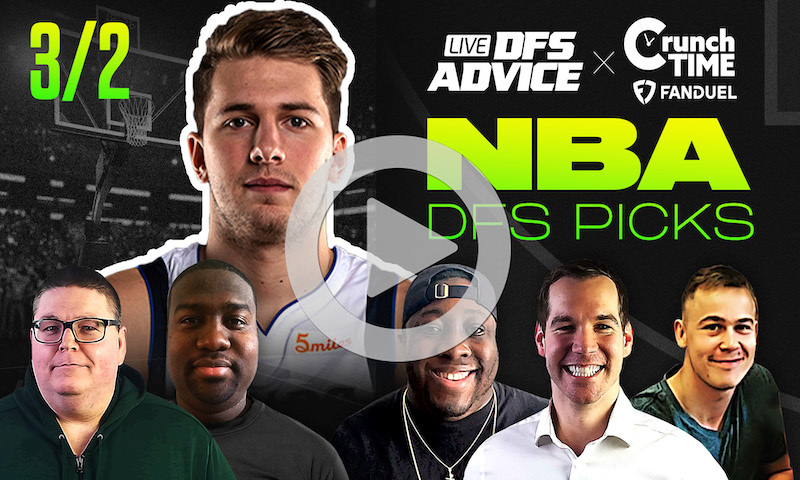 GrindersLive / Crunch Time - 3/2/23 NBA DFS Picks & Strategy
