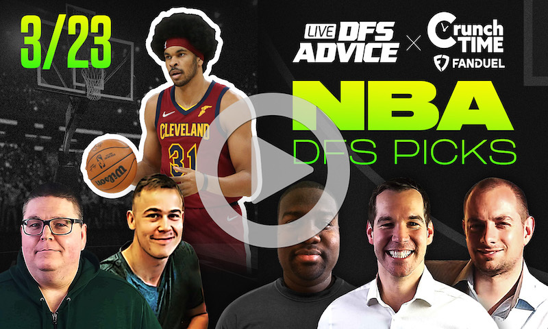 GrindersLive / Crunch Time - 3/23/23 NBA DFS Picks & Strategy