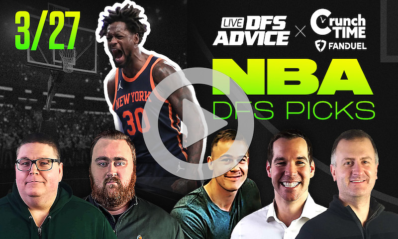 GrindersLive / Crunch Time - 3/27/23 NBA DFS Picks & Strategy