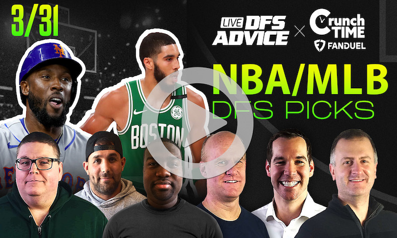 GrindersLive / Crunch Time - 3/31/23 NBA / MLB DFS Picks & Strategy