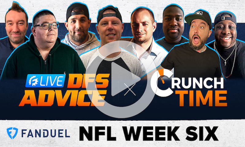 NFL DFS GrindersLive Sunday Show Block - Week 6