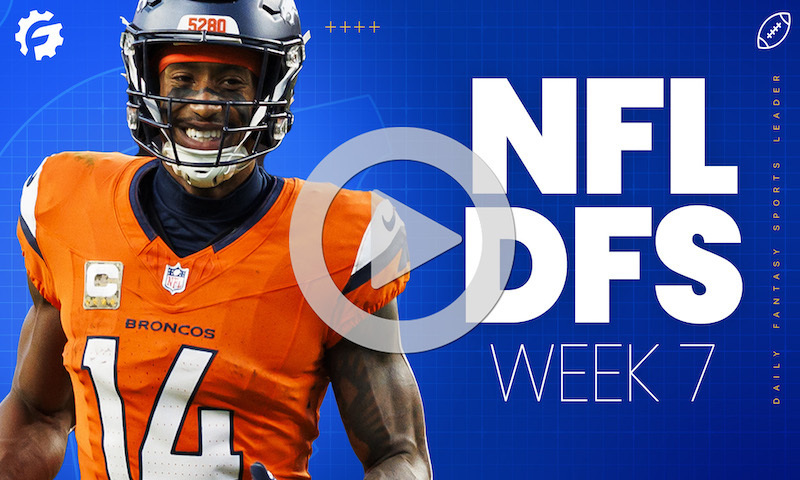 NFL DFS Sunday Morning Show Block - Week 7