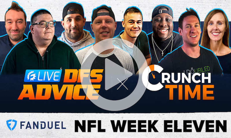 NFL DFS GrindersLive Sunday Show Block - Week 11
