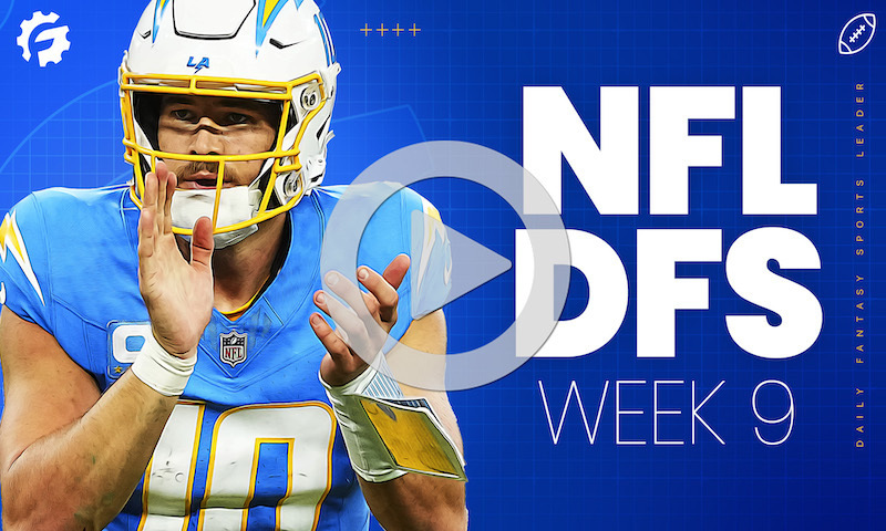 NFL DFS Sunday Morning Show Block - Week 9