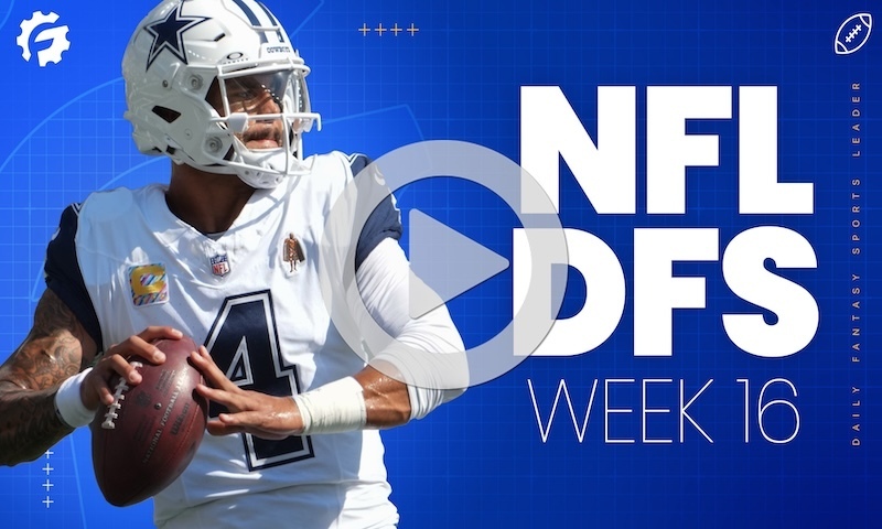 NFL DFS Sunday Morning Show Block - Week 16