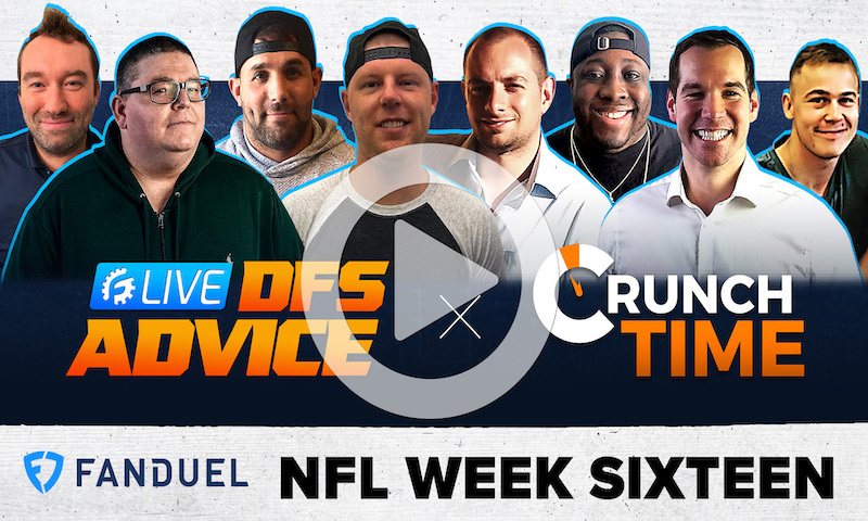 NFL DFS GrindersLive Sunday Show Block - Week 16