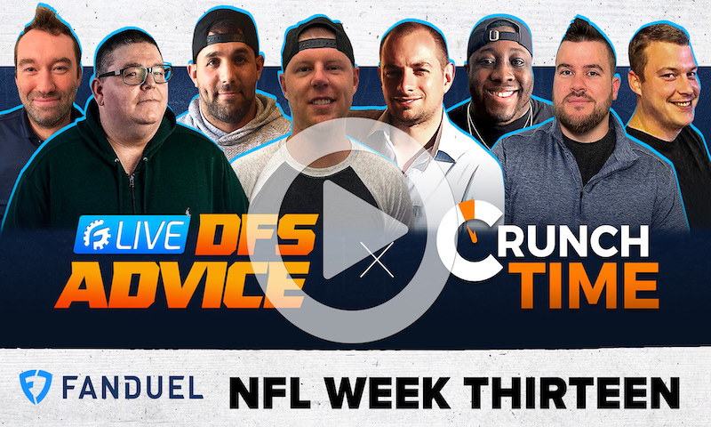 NFL DFS GrindersLive Sunday Show Block - Week 13