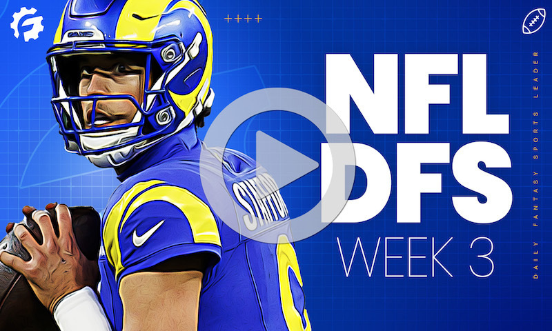 NFL DFS Sunday Morning Show Block - Week 3
