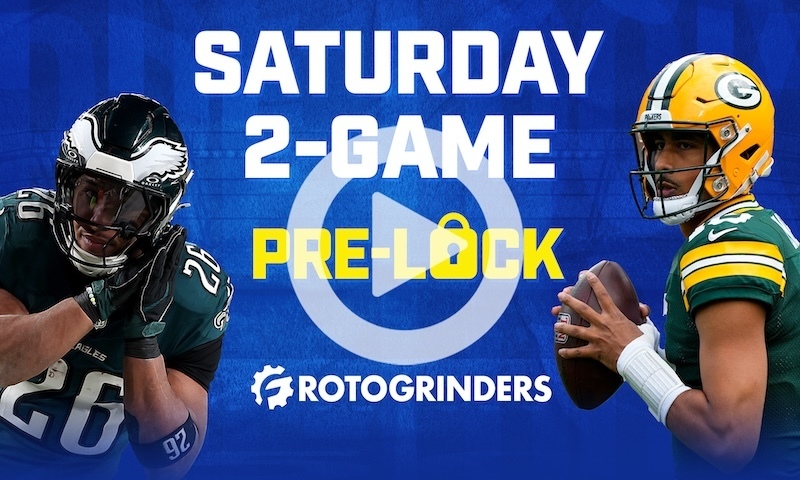 NFL DFS Pre-Lock Show: Saturday 2-Game Slate