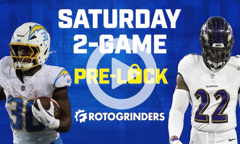 NFL DFS Pre-Lock Show: Week 17 Saturday Slate