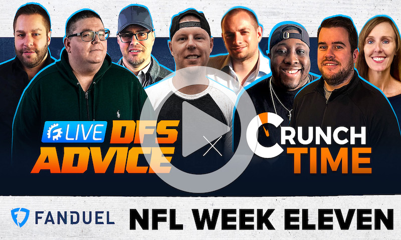 NFL DFS Sunday GrindersLive Show Block - Week 11