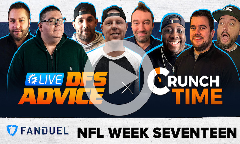 NFL DFS Saturday GrindersLive Show Block - Week 17