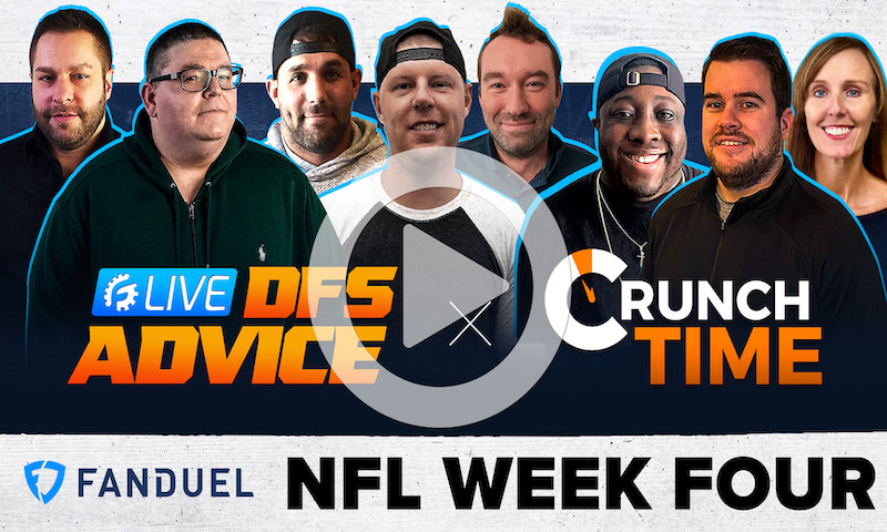 NFL DFS Sunday GrindersLive Show Block - Week 4