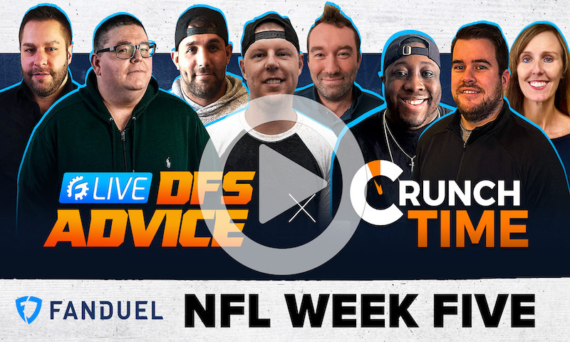 NFL DFS Sunday GrindersLive Show Block - Week 5