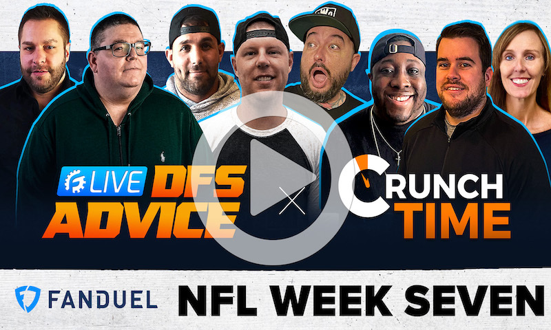 NFL DFS Sunday GrindersLive Show Block - Week 7