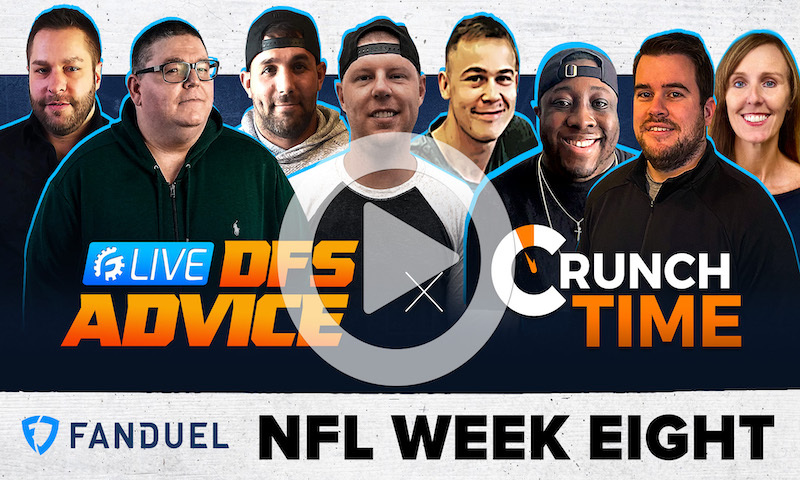 NFL DFS Sunday GrindersLive Show Block - Week 8