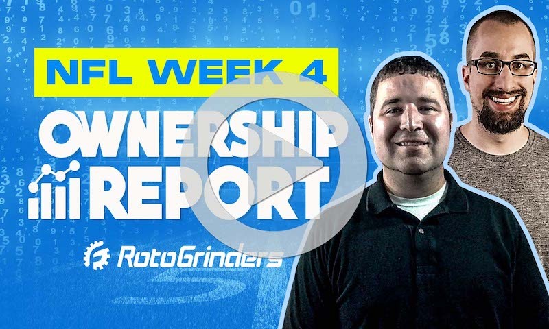 NFL Week 4 DFS Ownership Report