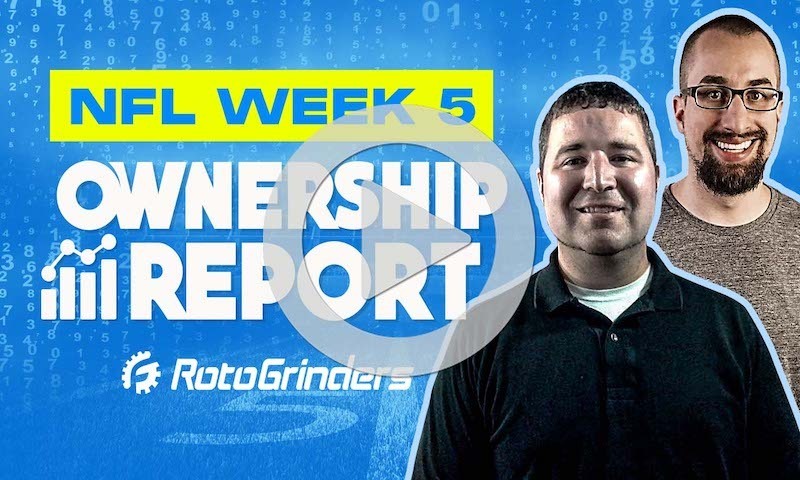 NFL Week 5 DFS Ownership Report