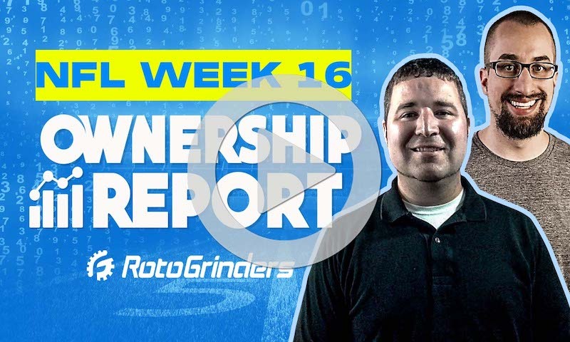 NFL Week 16 DFS Ownership Report
