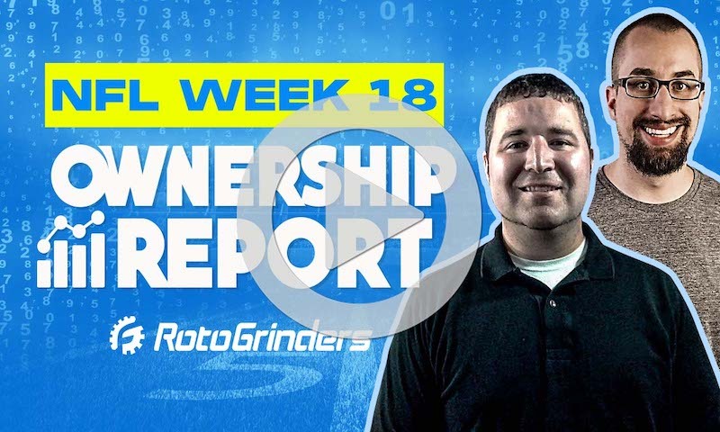 NFL Week 18 DFS Ownership Report