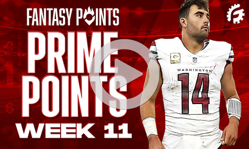 NFL Prime Points: Early Week NFL Picks & Predictions - Week 11