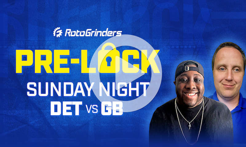 NFL DFS Showdown Pre-Lock Show - Week 18 (DET vs GB)