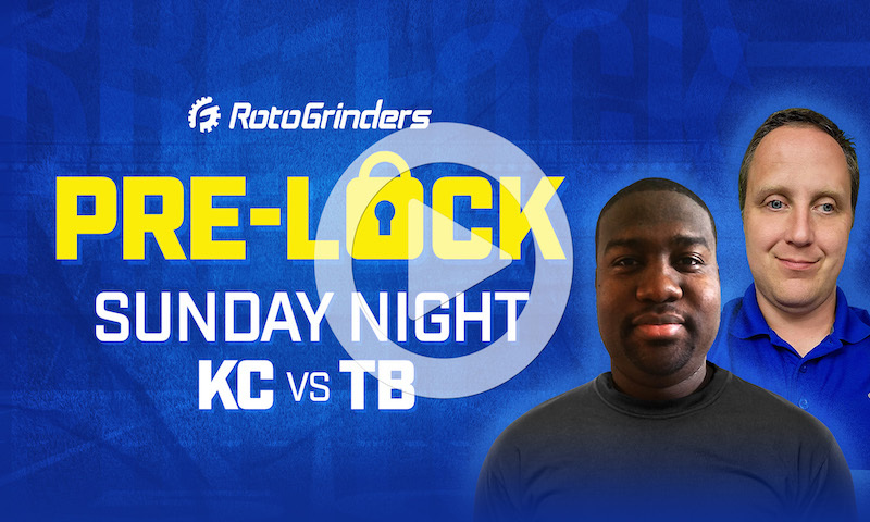 NFL DFS Showdown Pre-Lock Show - Week 4 (KC vs TB)