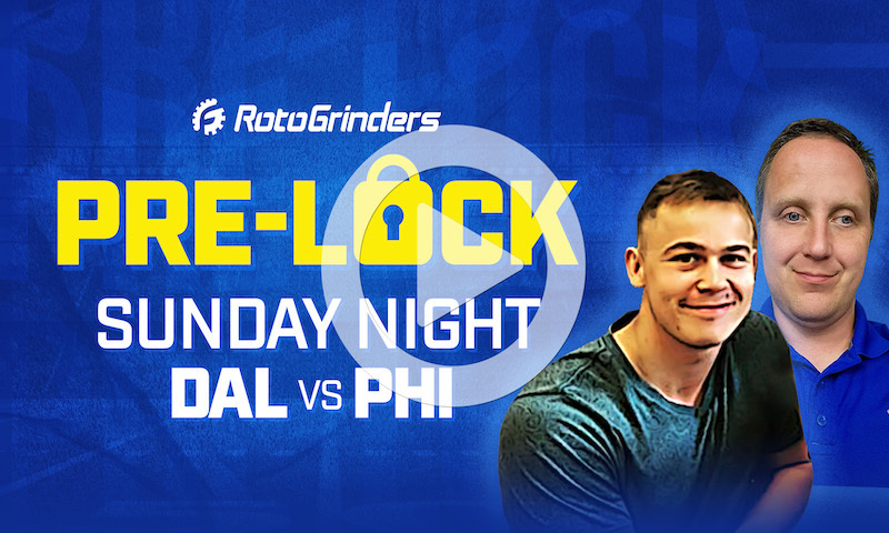 NFL DFS Showdown Pre-Lock Show - Week 6 (DAL vs PHI)