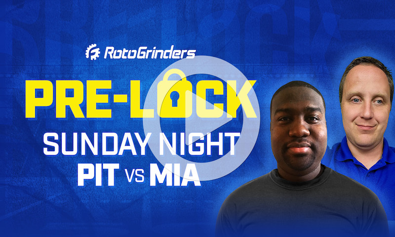 NFL DFS Showdown Pre-Lock Show - Week 7 (PIT vs MIA)