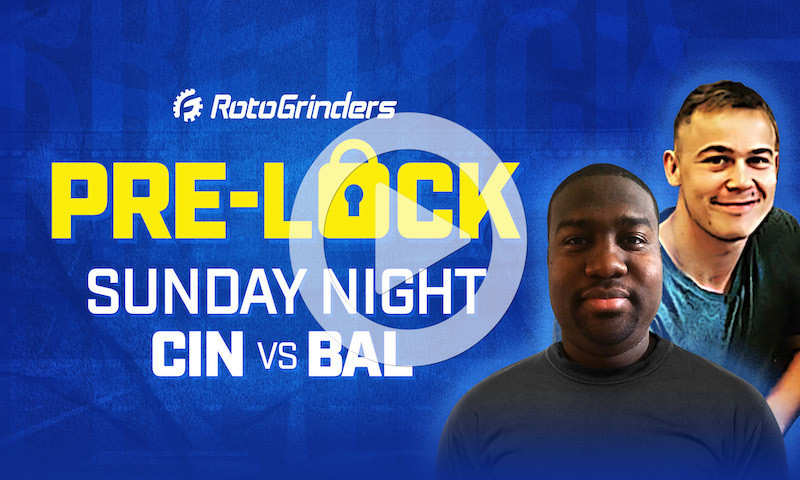 NFL DFS Showdown Pre-Lock Show - Week 5 (CIN vs BAL)