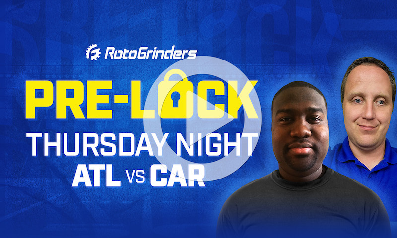 NFL DFS Showdown Pre-Lock Show - Week 10 (ATL vs CAR)