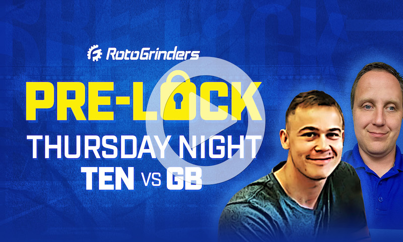 NFL DFS Showdown Pre-Lock Show - Week 11 (TEN vs GB)