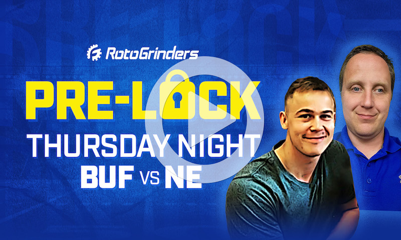 NFL DFS Showdown Pre-Lock Show - Week 13 (BUF vs NE)