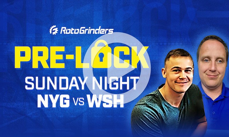 NFL DFS Showdown Pre-Lock Show - Week 15 (NYG vs WSH)