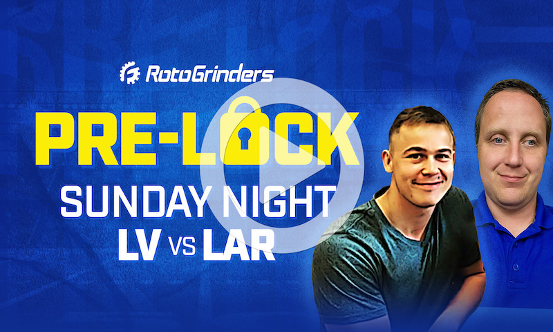 NFL DFS Showdown Pre-Lock Show - Week 14 (LV vs LAR)