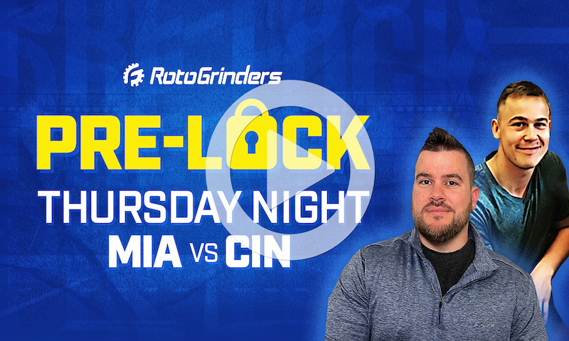NFL DFS Showdown Pre-Lock Show - Week 4 (MIA vs CIN)