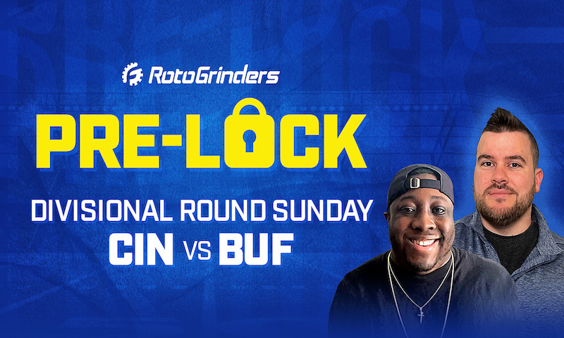 NFL DFS Showdown Pre-Lock Show - Divisional Round Sunday (CIN vs BUF)