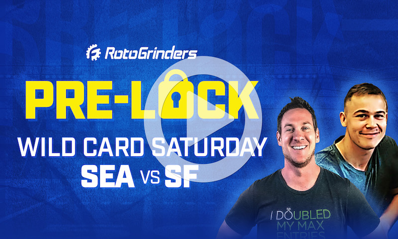 NFL DFS Showdown Pre-Lock Show - Wild Card Saturday (SEA vs SF)