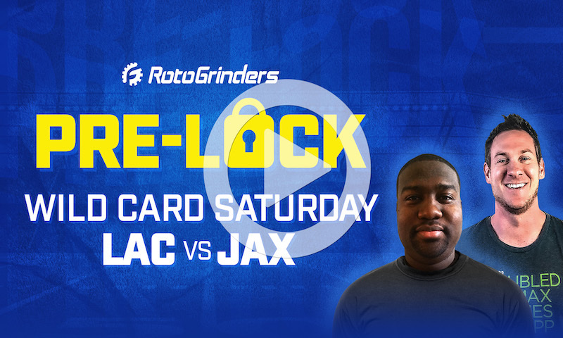 NFL DFS Showdown Pre-Lock Show - Wild Card Saturday (LAC vs JAX)