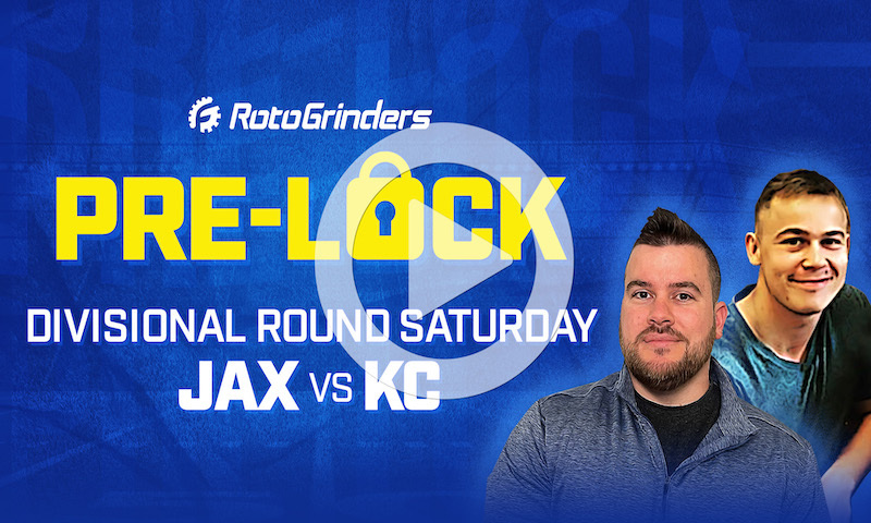 NFL DFS Showdown Pre-Lock Show - Divisional Round Saturday (JAX vs KC)
