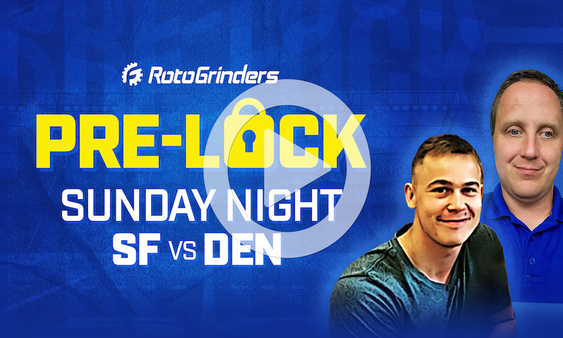 NFL DFS Showdown Pre-Lock Show - Week 3 (SF vs DEN)