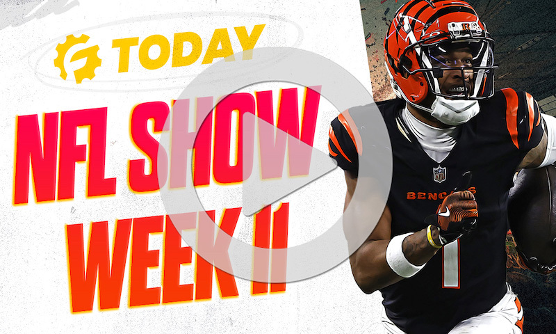 RotoGrinders Today - NFL Week 11 with Bobby Gomes