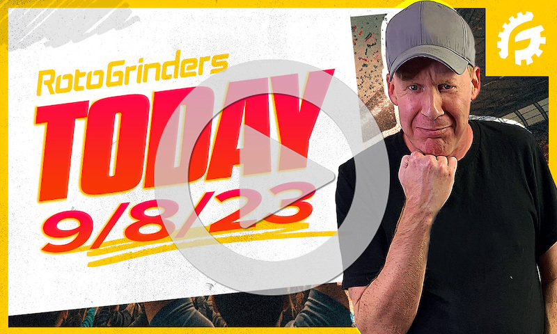 RotoGrinders Today - 9/8/23: NFL Week 1 with Derek Carty