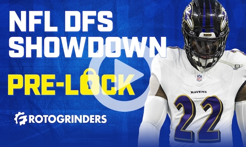 NFL DFS Pre-Lock Show: Sunday Night Football - Ravens vs. Steelers