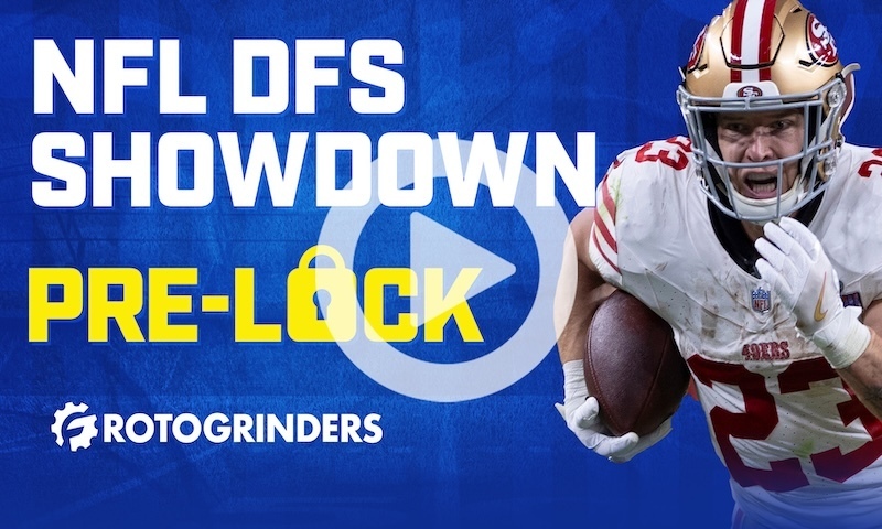 NFL DFS Pre-Lock Show: Sunday Night Football - Bears vs. 49ers