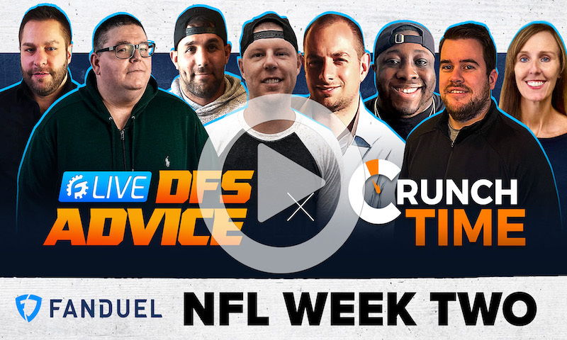 NFL DFS Sunday GrindersLive Show Block - Week 2